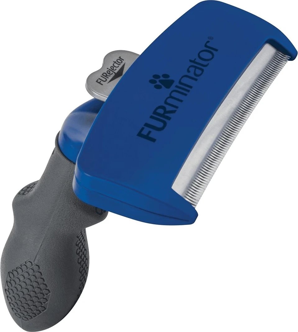Brushë për qen Furminator,for longhaired dogs - L, e zezë 