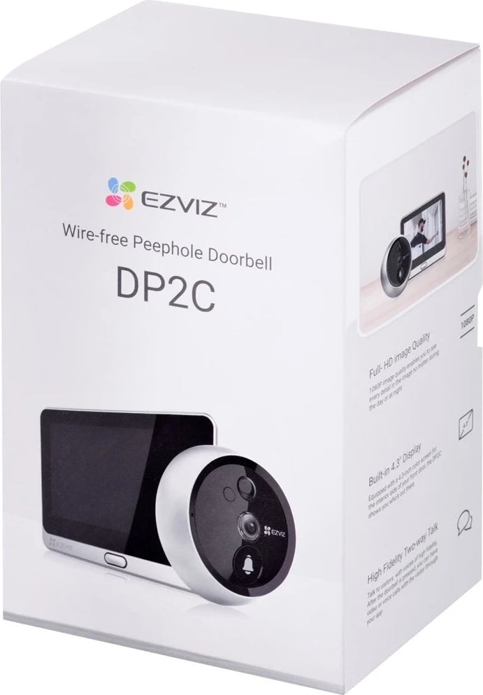 Zile pa tela me vëzhgues EZVIZ DP2C CS-DP2C, Bardhë Zile pa tela me vëzhgues EZVIZ DP2C CS-DP2C, Bardhë