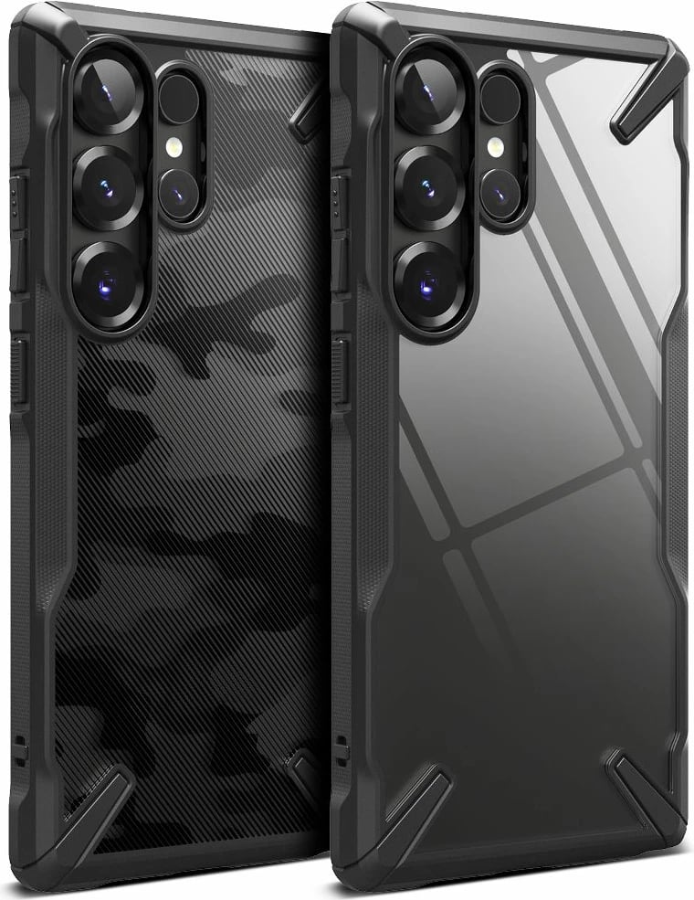 Mbështjellës Ringke Fusion X për Samsung Galaxy S25 Ultra, Black Camo