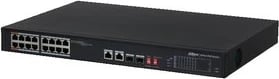 Switch Dahua PFS3218-16ET-135, 18-Porta, 16 PoE, 2 SFP, 2 RJ45