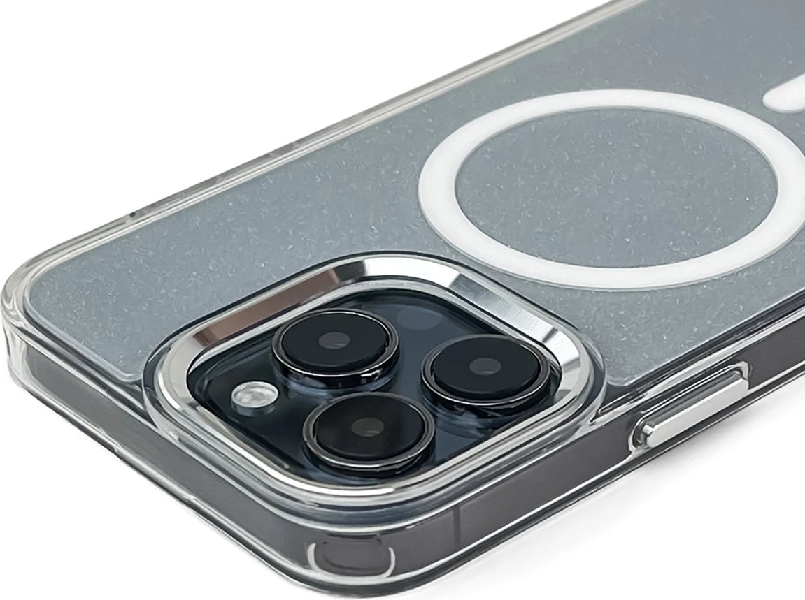 Mbështjellës Hurtel Glitter Case me MagSafe për Samsung Galaxy A36 5G, Bardhë