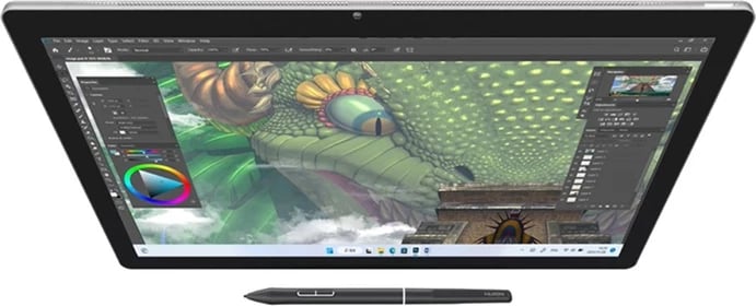 Tabletë grafike Huion Kamvas Studio 16 KS1601, 16GB RAM, 512GB SSD, Windows 11 Pro, Gri e errët