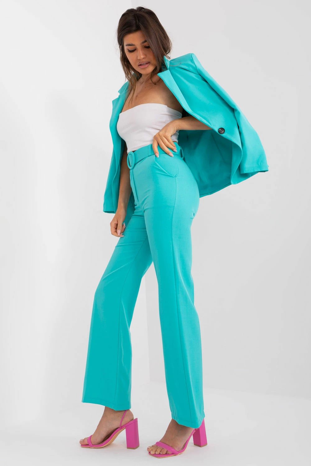 Pantalona për femra Italy Moda 192399, të kaltra