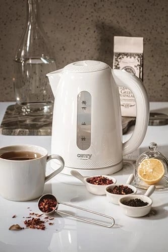 Çajnik elektrik Adler CR 1254W, 1.7 L, i bardhë, 2200 W