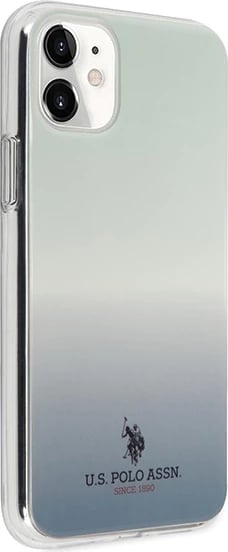 Mbështjellës U.S. Polo Assn. USHCN61TRDGLB për iPhone 11, Pattern Gradient, Kaltër