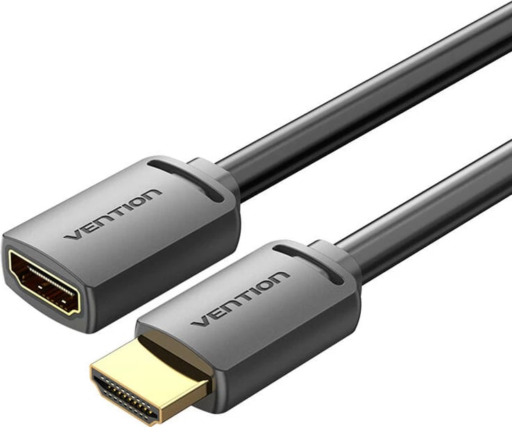 Kabllo zgjatues HDMI 2.0 Vention AHCBH, 2m, 4K 60Hz, e zezë