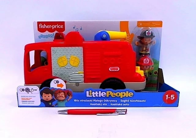 Lodër zjarrfikëse Fisher Price Little Explorer, e kuqe