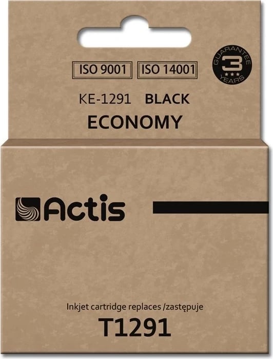 Ngjyrë zëvendësuese Actis KE-1291 për printer Epson T1291, 18ml, e zezë