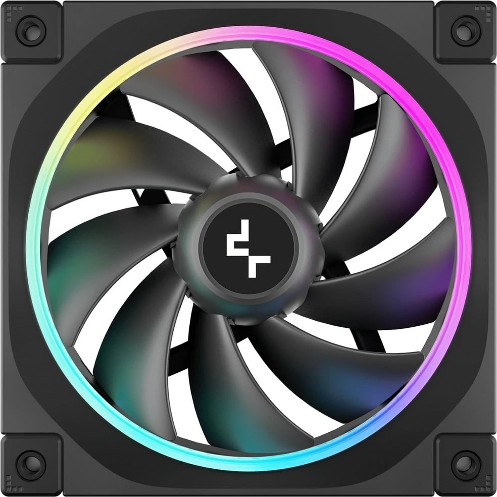 Ventilator kase kompjuteri DeepCool FL12, 12 cm, LED RGB, i zi