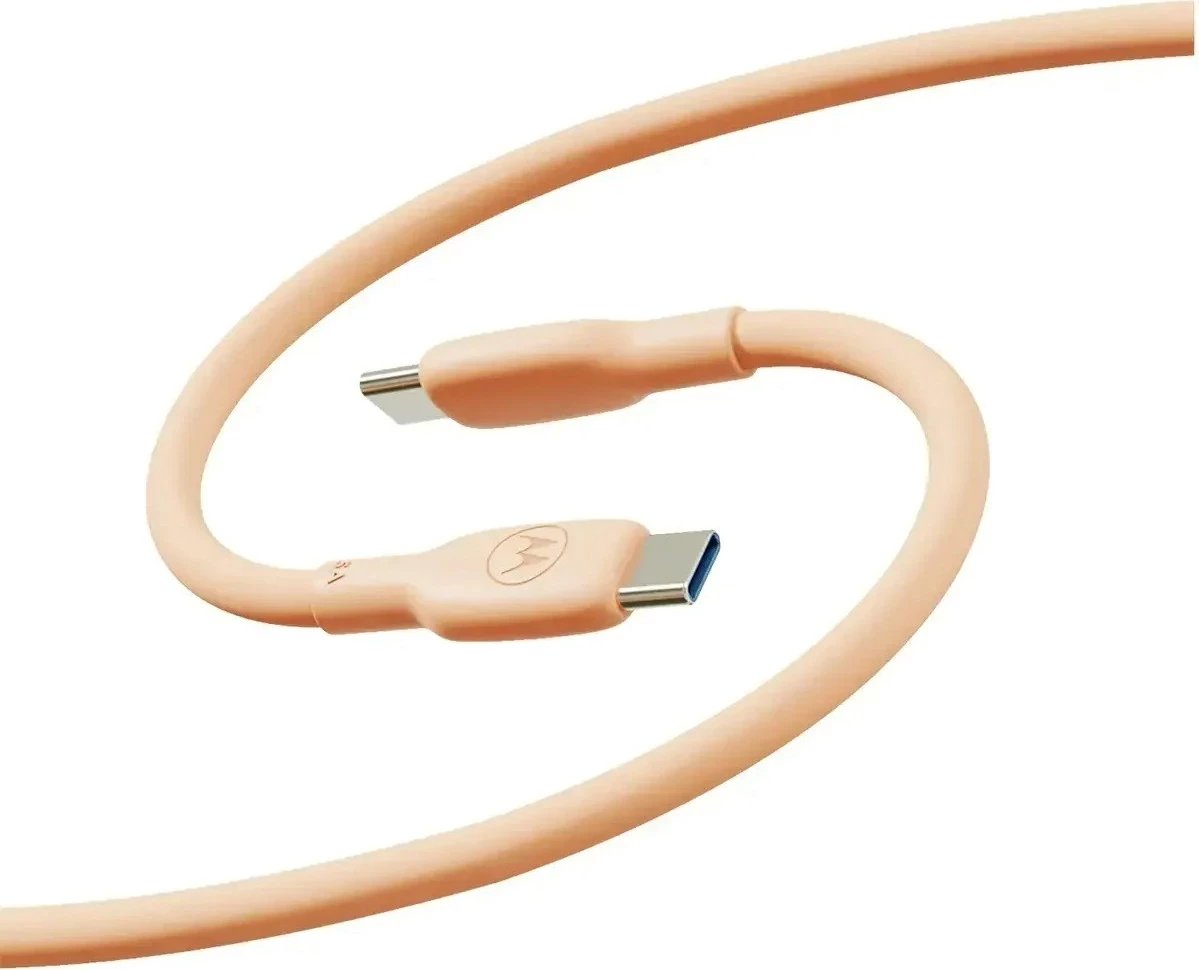 Kabllo USB-C në USB-C Motorola, 2m, 5A, Pjeshkë