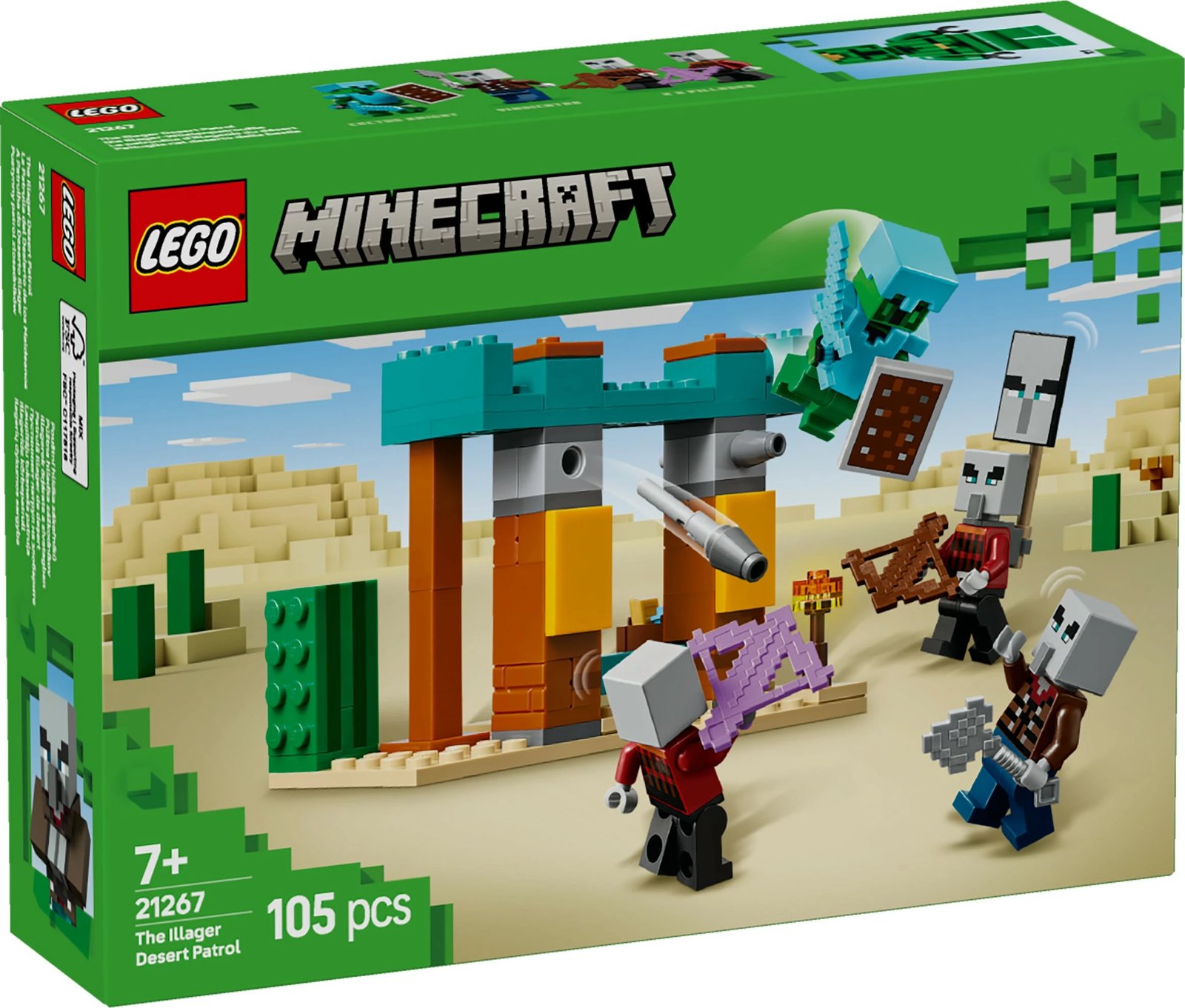 Set ndërtimi LEGO Minecraft 21267, 105 pjesë, shumëngjyrësh
