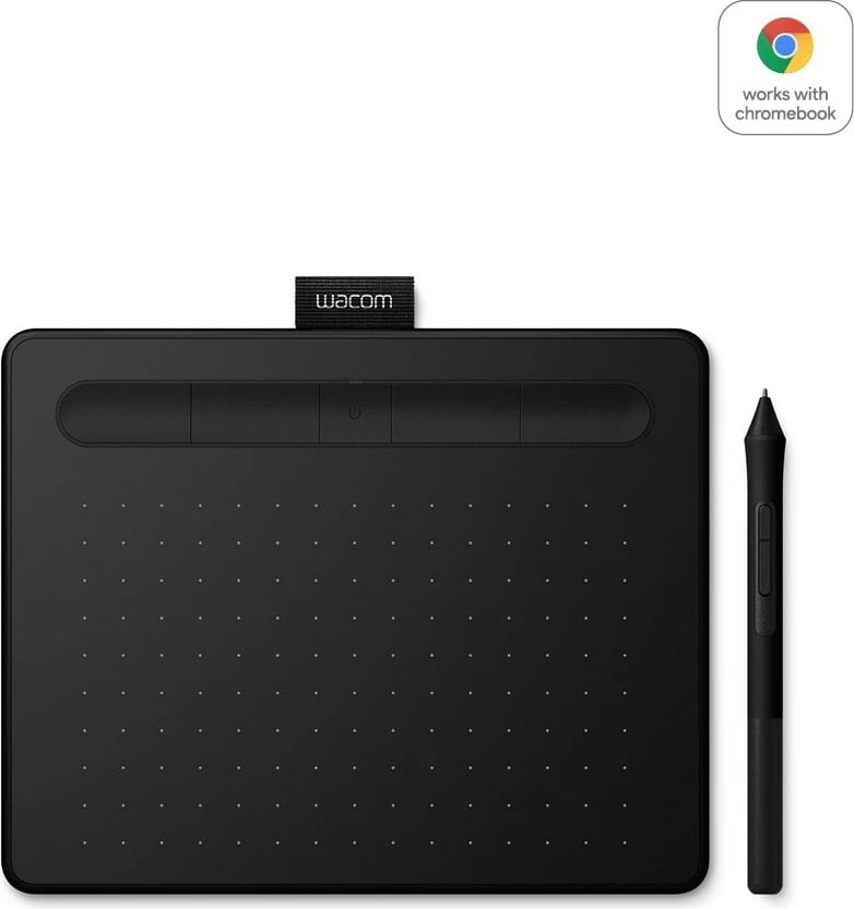 Tabletë grafike Wacom Intuos S Bluetooth, 2540 lpi, 152 x 95 mm, USB/Bluetooth, Pen, E zezë