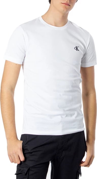 Maicë për meshkuj Calvin Klein Jeans, e bardhë