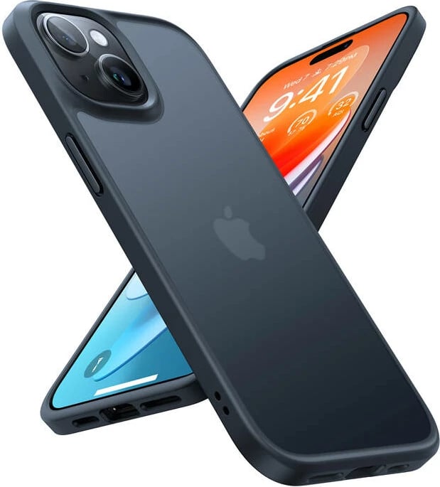 Mbështjellës Torras Guardian për iPhone 15, i zi