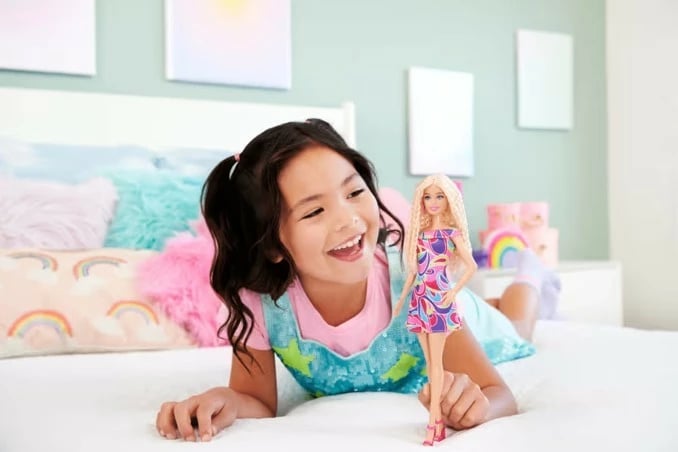 Kukull Barbie Fashionistas Mattel HRH20, 65 vjetori, bionde Kukull Barbie Fashionistas Mattel HRH20, 65 vjetori, bionde