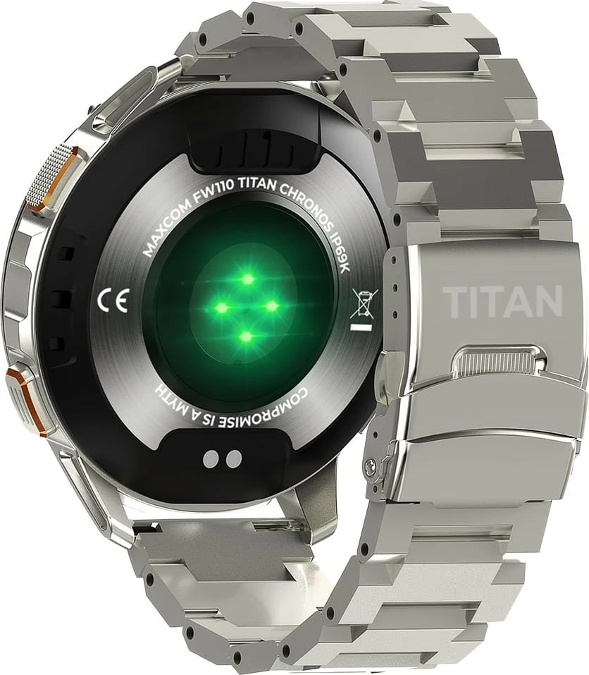 Smartwatch Maxcom FW110 Titan Chronos, Silver, 1.43'' AMOLED, 450 mAh