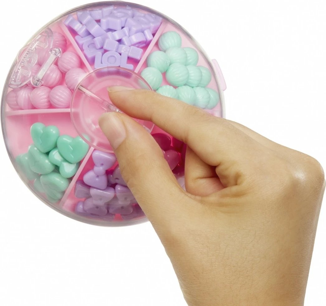 Set lodrash L.O.L. Surprise Hair Beads Tots, 12 copë, shumëngjyrëshe