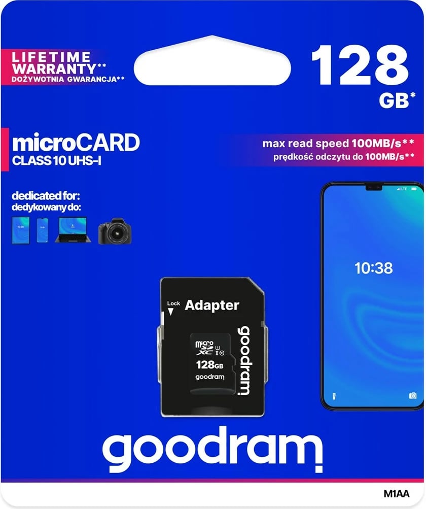 Kartë memorie Goodram M1AA-1280R12, 128GB