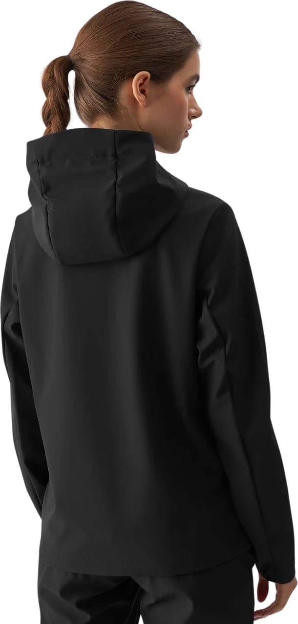 Jakne softshell për femra 4F, e zezë