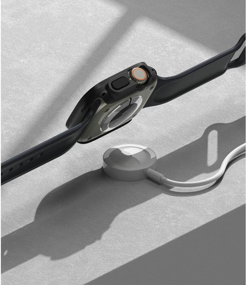 Mbështjellës Ringke Slim për Apple Watch Ultra 1/2 (49mm), 2 copë, Transparent dhe Mat Zi