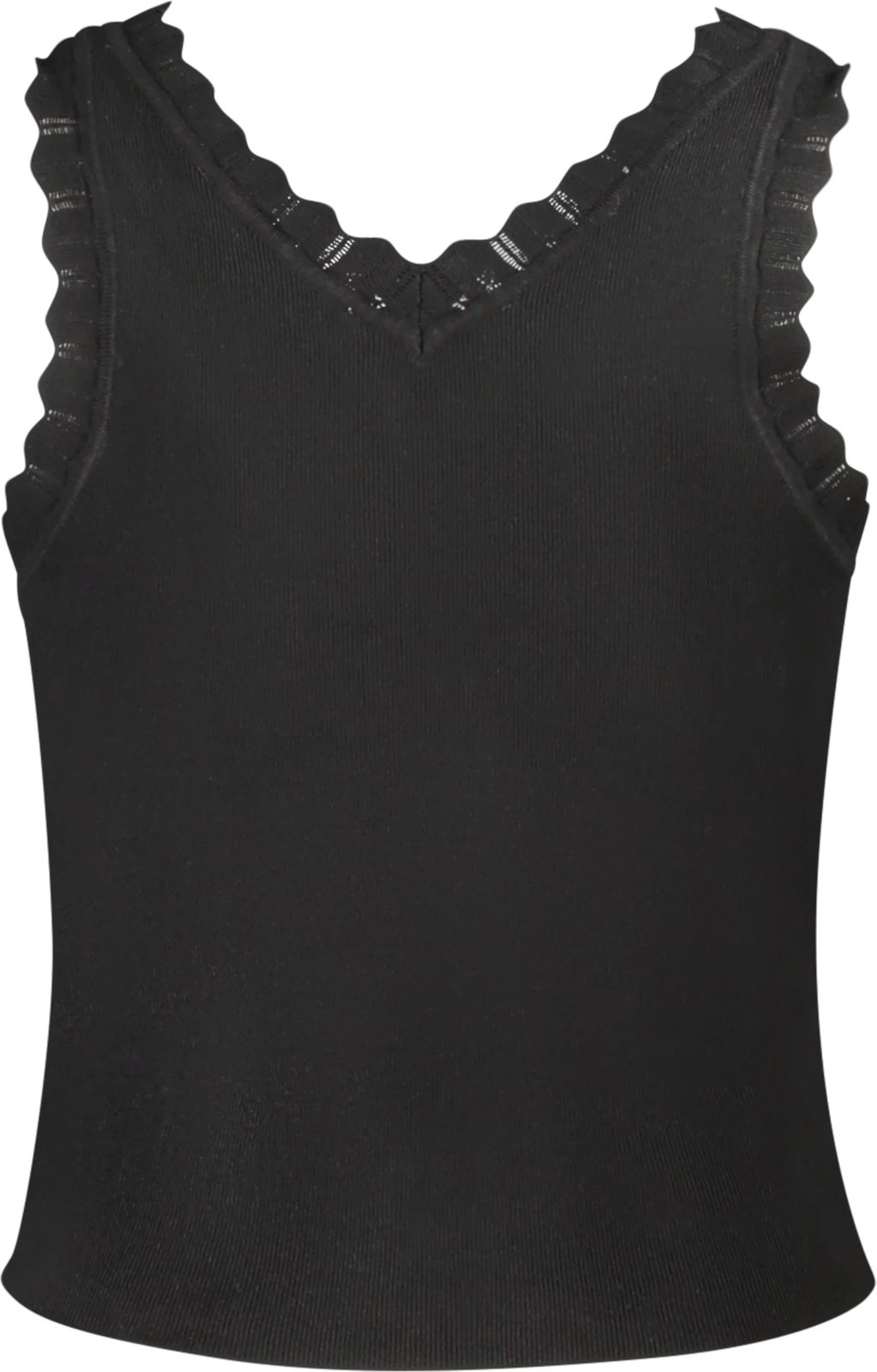 Maicë GUESS JEANS tank top femra, e zezë Maicë GUESS JEANS tank top femra, e zezë