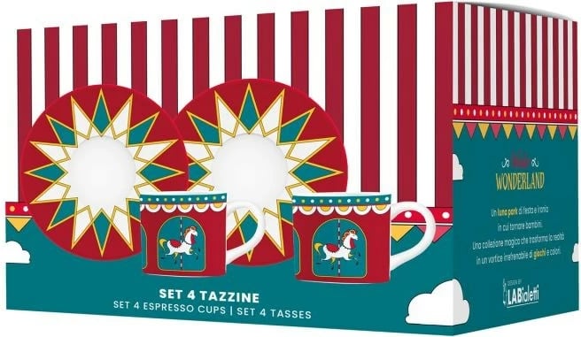 Set filxhanësh Bialetti Winter Wonderland, porcelan, 80 ml, Turquoise