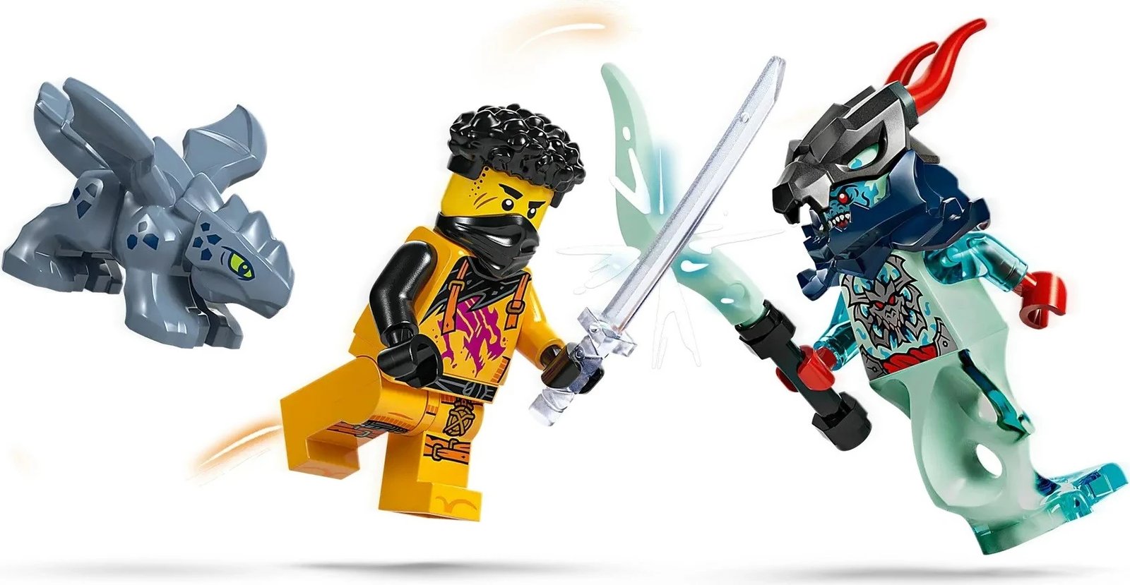 Set LEGO NINJAGO Arin's Spinjitzu Battle Mech 71839, 2 minifigura