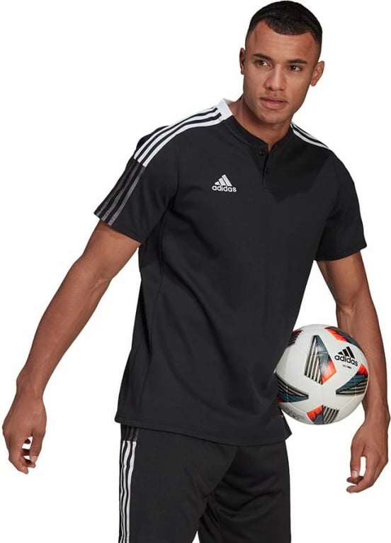 Maicë polo për meshkuj adidas Tiro 21, e zezë