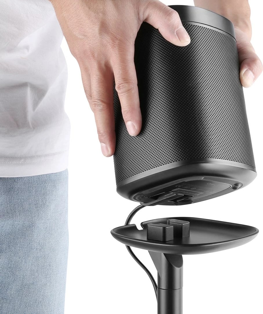 Mbajtës dyshemeje Maclean MC-841 për Sonos One dhe Sonos Play, i zi