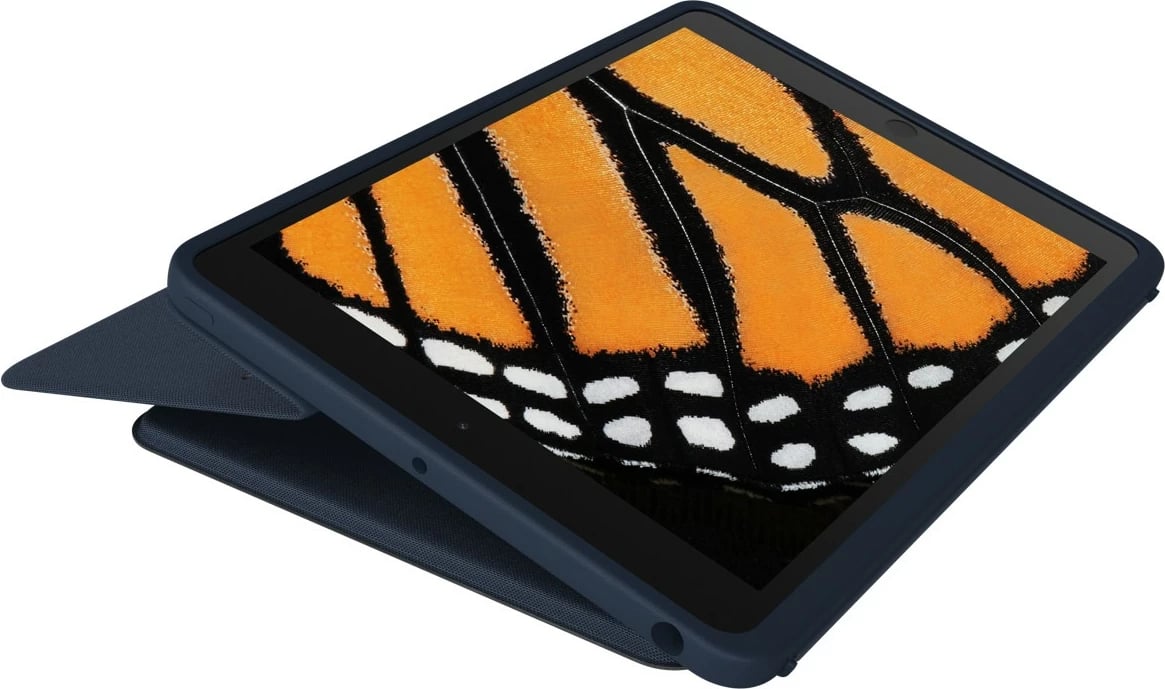 Mbështjellës me tastierë Logitech Rugged Combo 3 Touch për iPad, QWERTZ, trackpad, ngjyrë kaltër