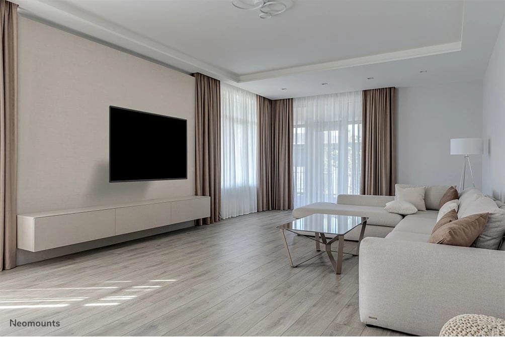 Mbajtës muri për TV Neomounts WL40-550BL16, full motion, 40-65 inç, VESA 600x400, e zezë