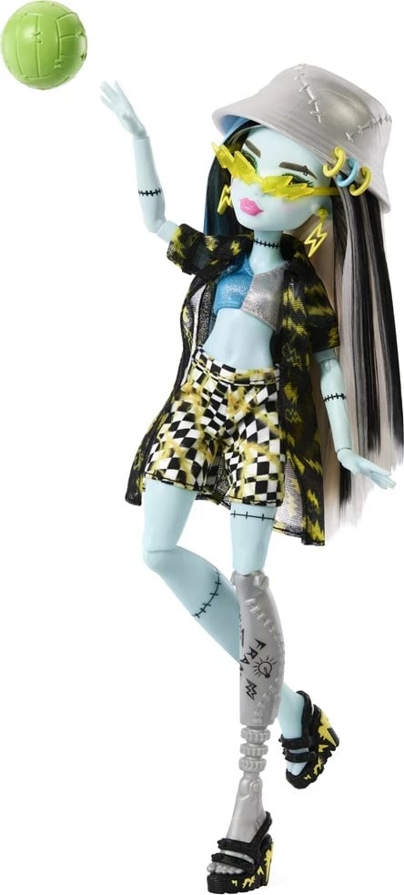 Kukull Monster High Scare-adise Island Frankie Stein, MATTEL, Shumëngjyrëshe