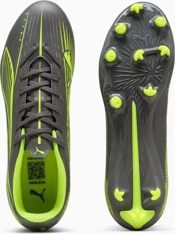 Atlete futbolli për meshkuj Puma, të hirtë
