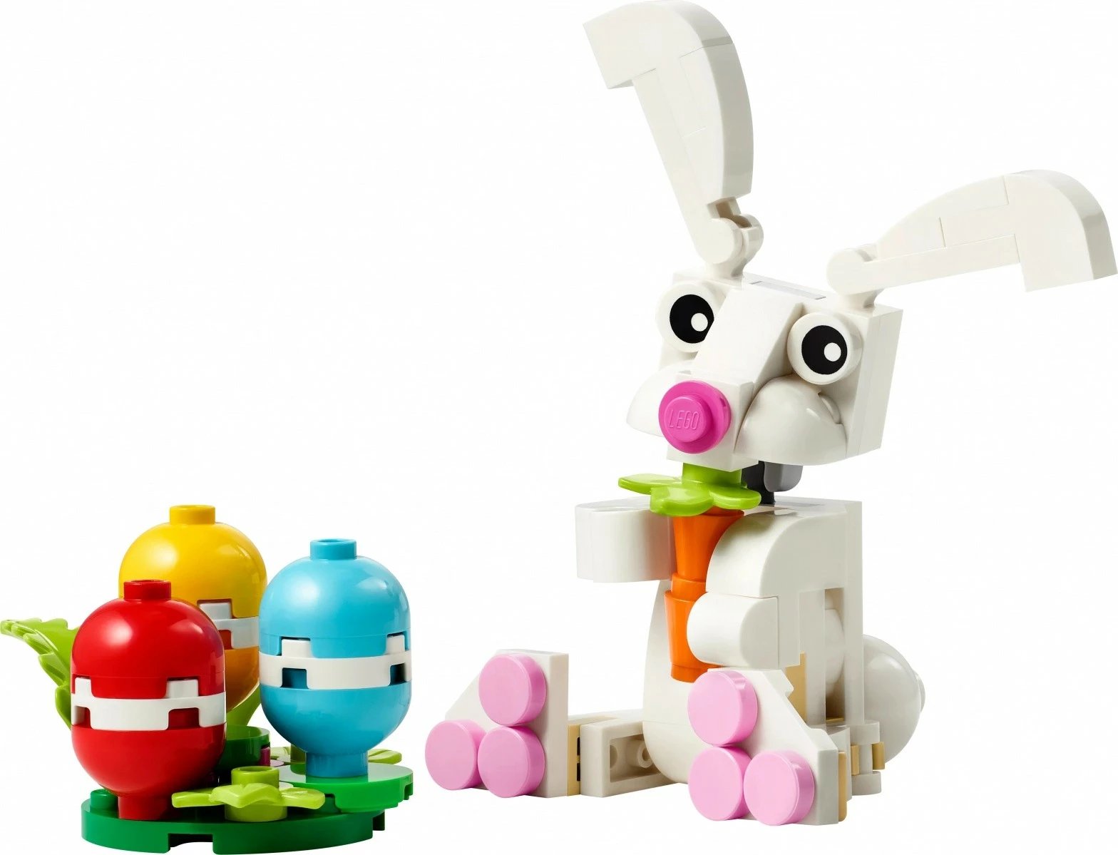 Set LEGO Creator 30668 Lepuri i Pashkëve me vezë shumëngjyrëshe, 68 pjesë