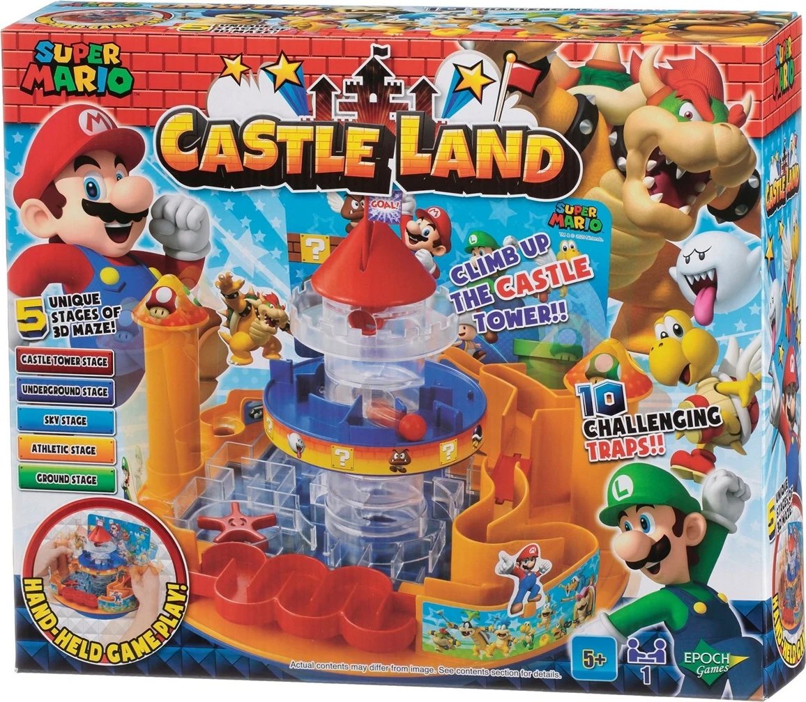 Lojë tavoline Super Mario Castle Land, për fëmijë, shumëngjyrëshe