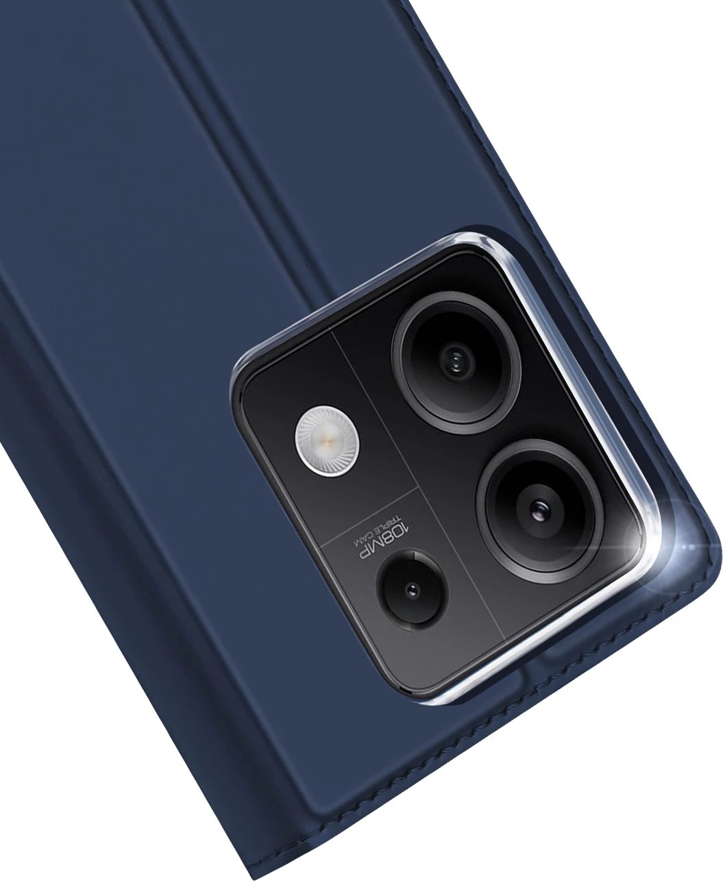 Mbështjellës Dux Ducis Skin Pro për Xiaomi Redmi Note 13 5G, me kapak, xhep për kartela, kaltër