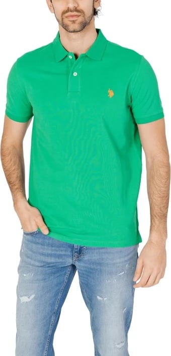 Fanellë polo për meshkuj U.s. Polo Assn., e gjelbër