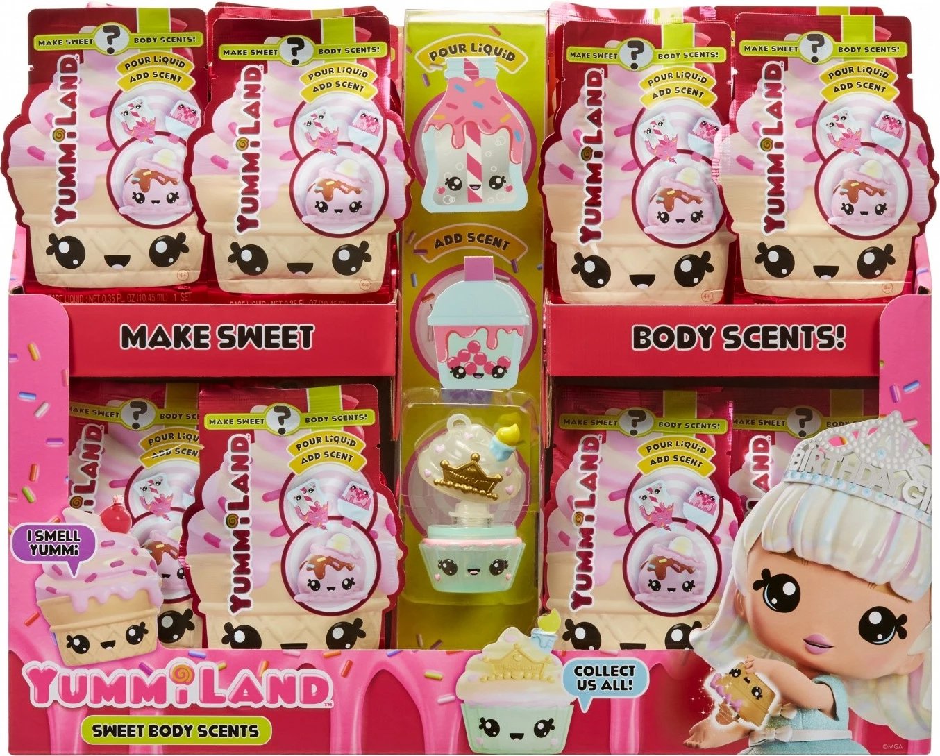 Set figurina Yummiland Num Noms Body Scent nga MGA, 24 copë, plastikë, për vajza