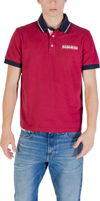 Polo për meshkuj Napapijri, bordeaux