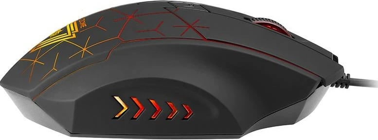 Maus Tracer XO GAMEZONE me ndriçim RGB, me tela, i zi