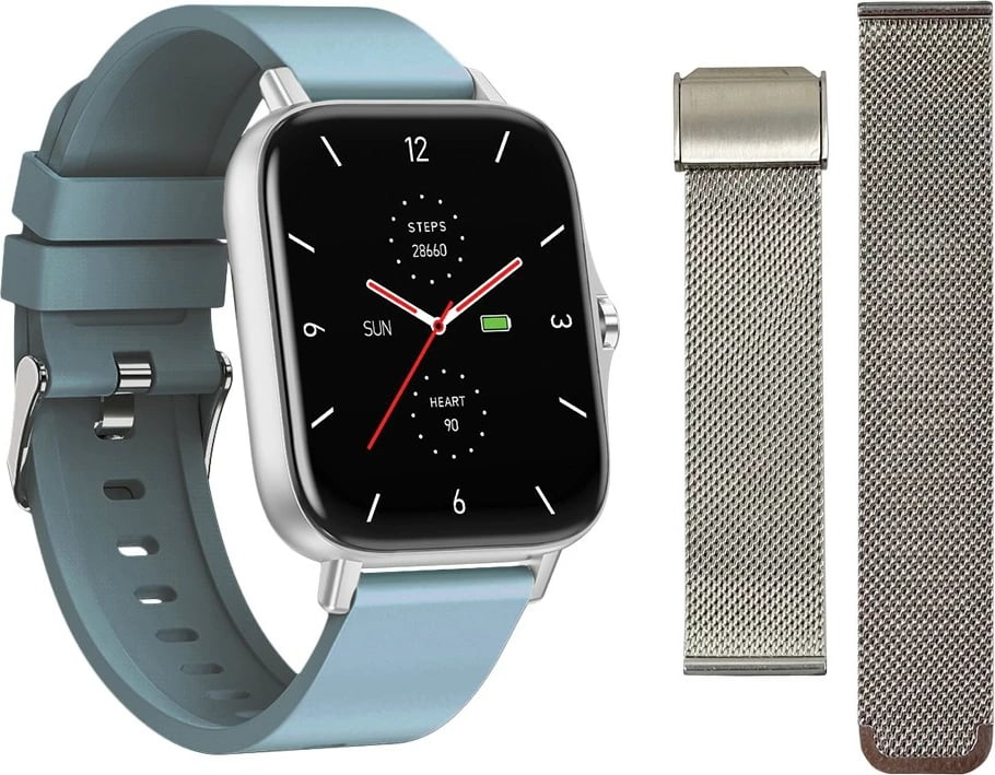 Smartwatch Maxcom Fit FW55 Aurum Pro, 1.7", Bluetooth, IP67, Silver, me dy rripa