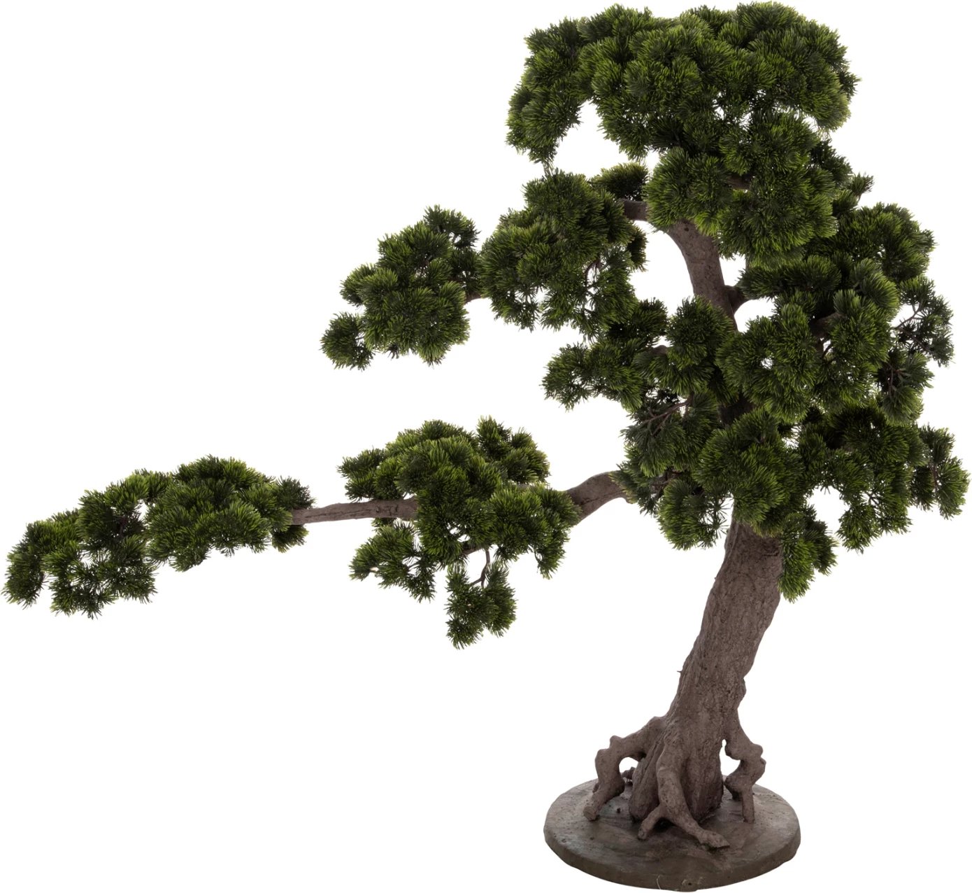 Bimë sintetike dekorative në vazo, FH7976, Pema e bukur e pishës (Bonsai), 55x130x114H cm