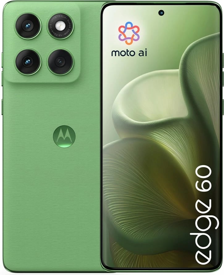 Celular Motorola edge 60, 6.67", 12 GB RAM, 256 GB, 5G, Gjelbër