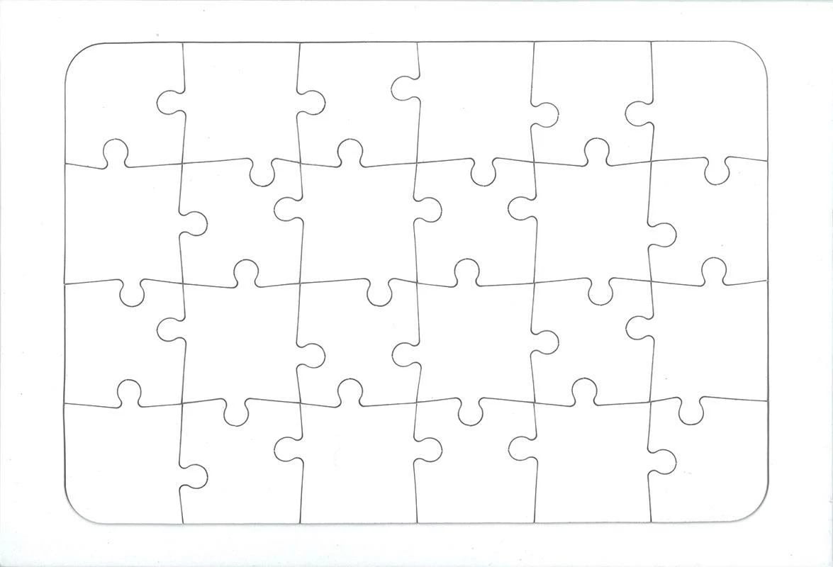 Puzzle për pikturim NEXT 22x32cm, 24 pjesë, Bardhë