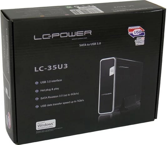 Kasë e jashtme LC-Power LC-35U3, 3.5", USB 3.2, e zezë