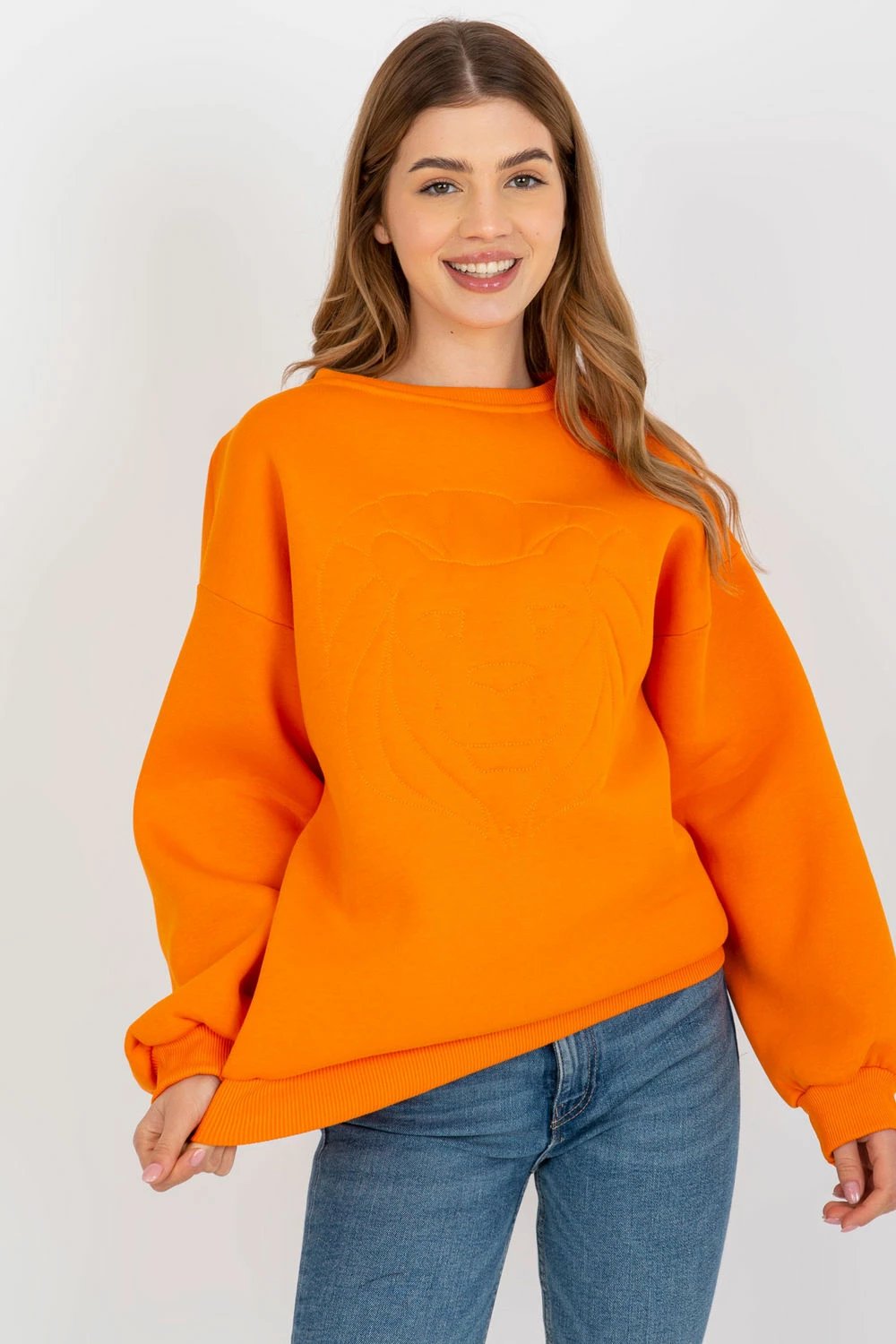 Sweatshirt për femra Ex Moda 174612, portokalli