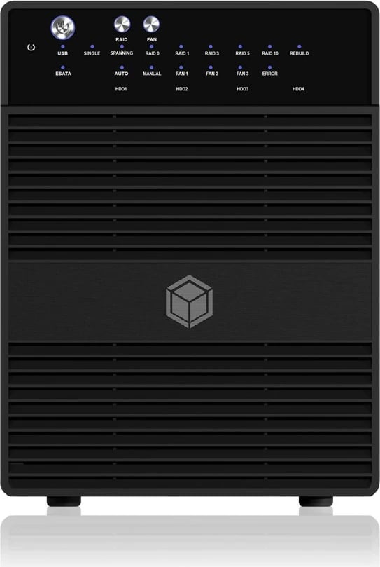 Kasë e jashtme HDD ICY BOX IB-RD3640SU3, 4x3.5", RAID, USB 3.0/eSATA, e zezë