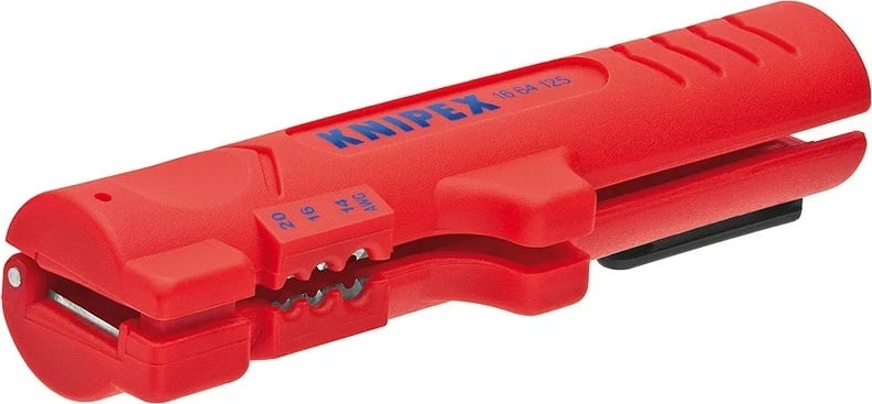 KNIPEX 16 64 125 SB, Striptues kabllosh, 125 mm, i kuq