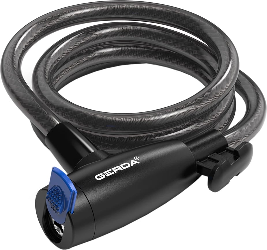 Kablë sigurie për biçikletë Gerda, e zezë