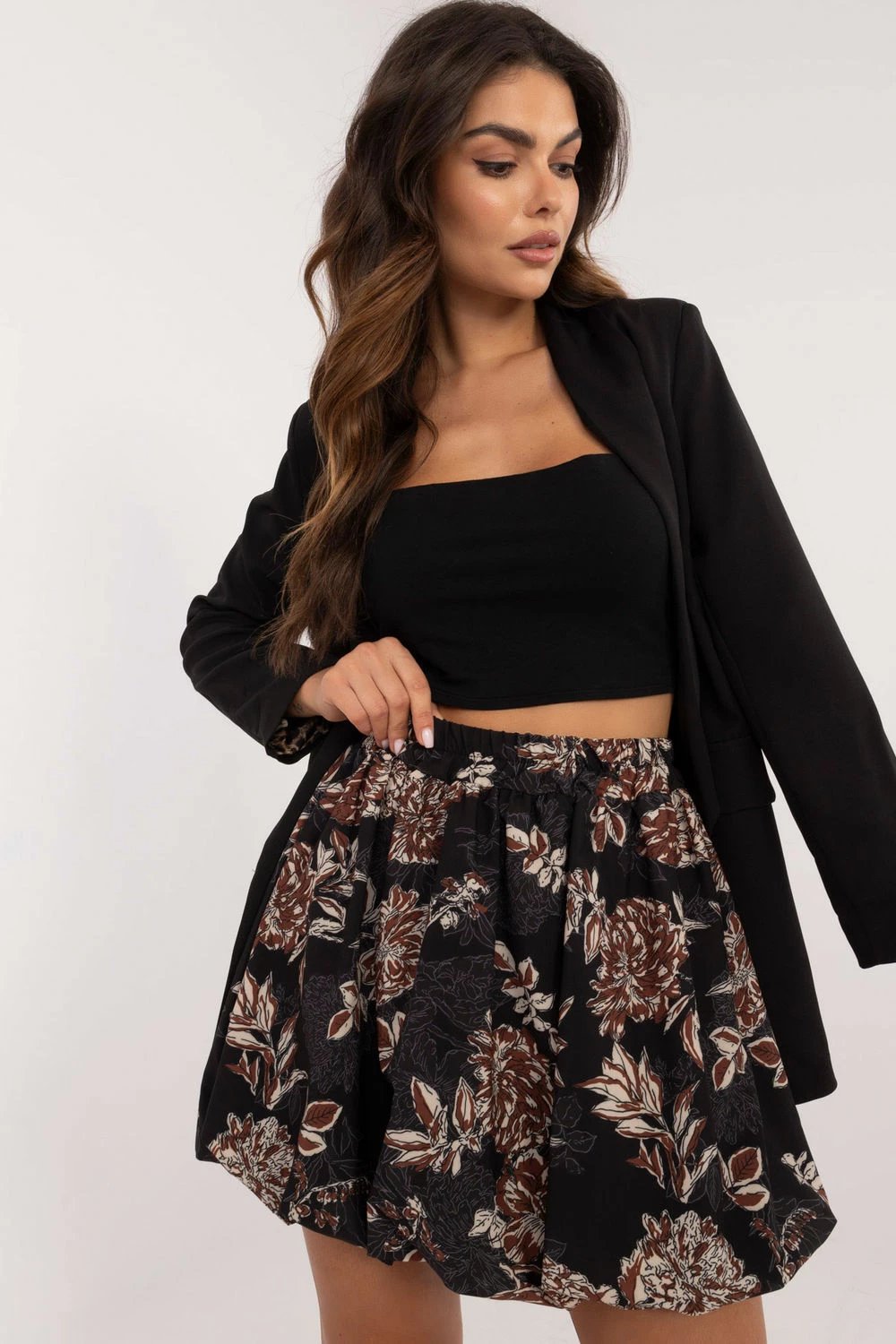 Fustan i shkurtër Italy Moda, i zi